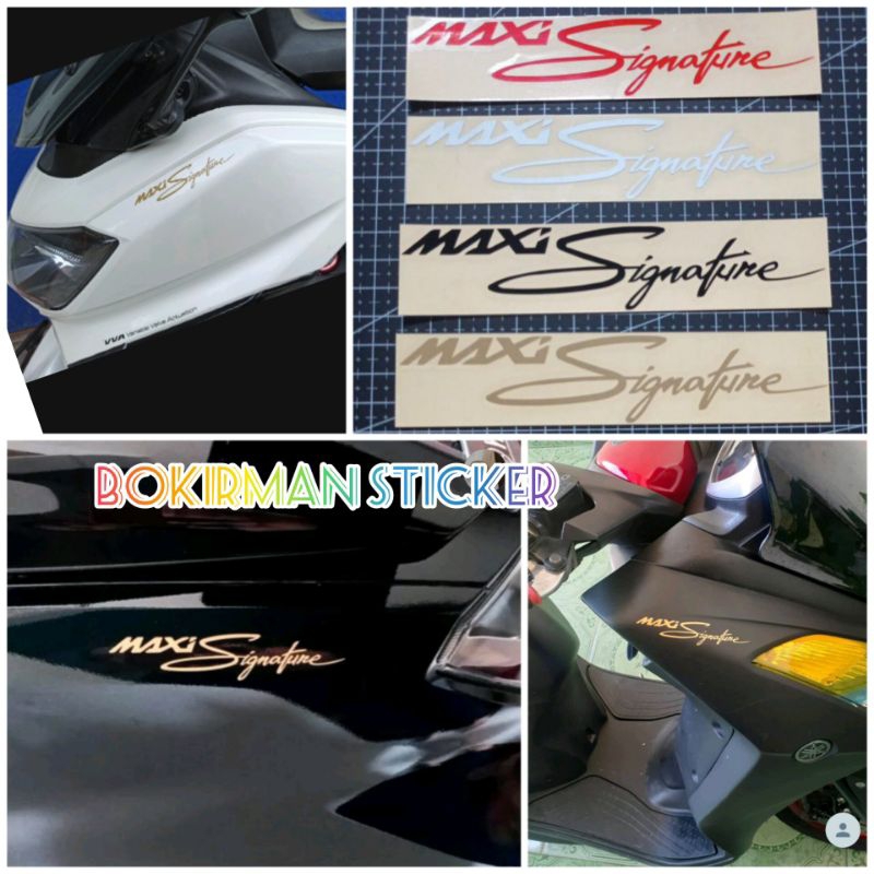 Sticker cutting sticker yamaha MAXI signature lexi nmax xmax