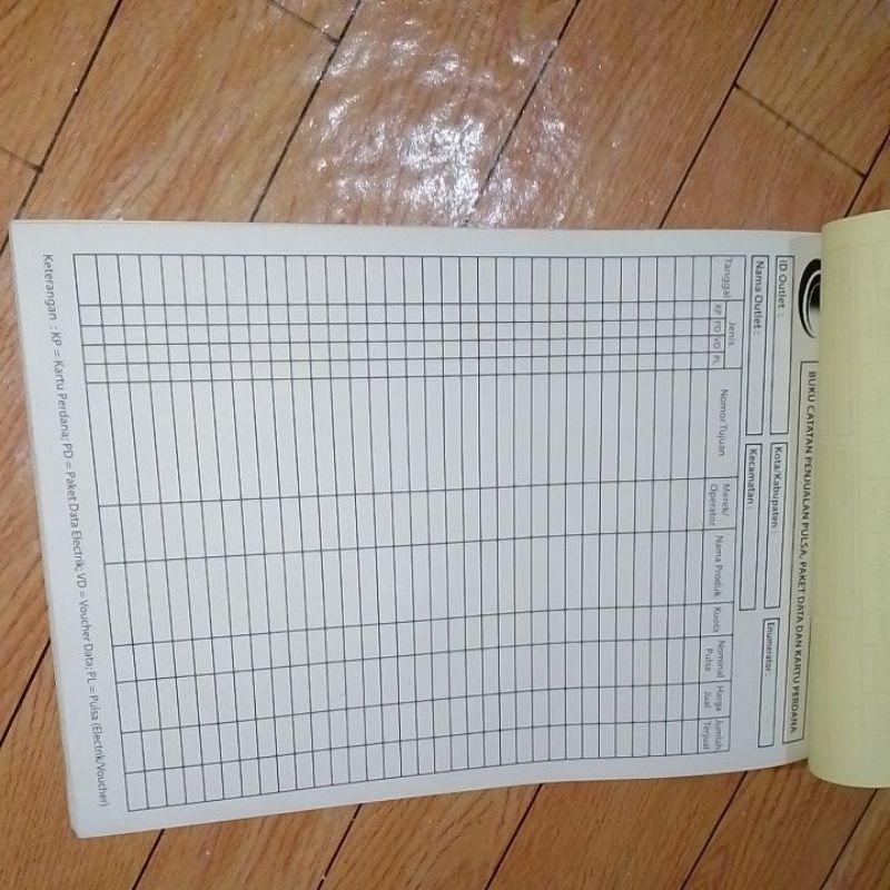 

Buku KONTER//Buku catatan penjualan pulsa, paket data,dan kartu perdana