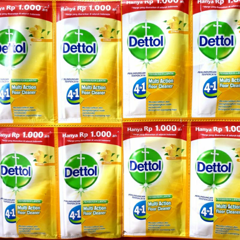 Dettol Pembersih Lantai 30ml ×12 Sachet