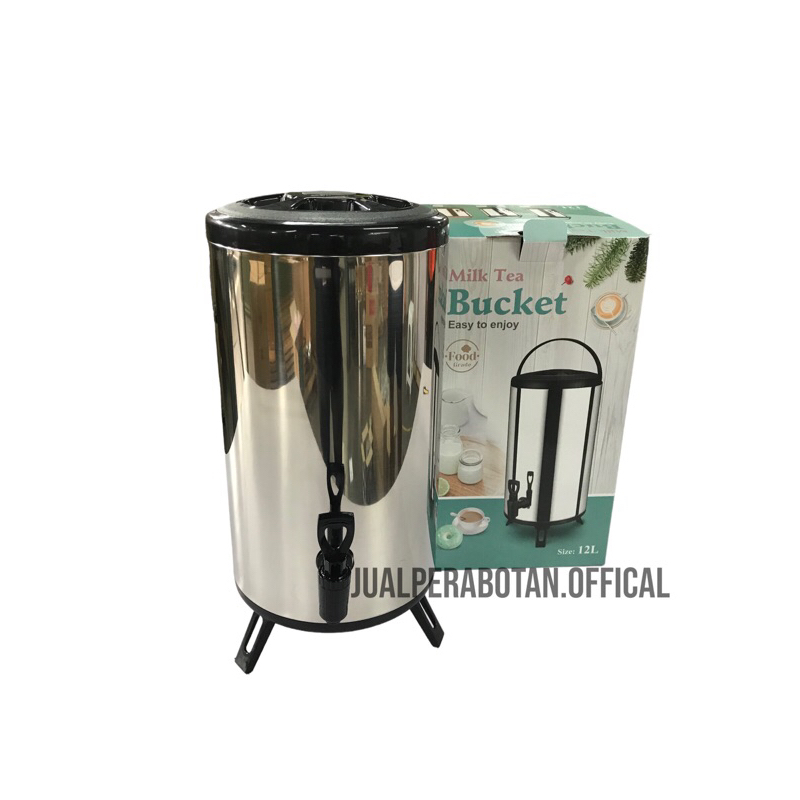 drink jar tea bucket ukuran 12L stainless