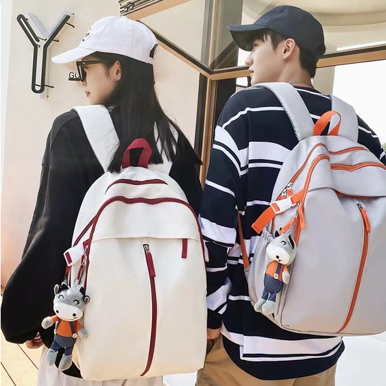 Highland Tas Ransel Wanita Pria Casual Korean Style Fashionable Tas Couple Pasangan Model Kekinian TR308