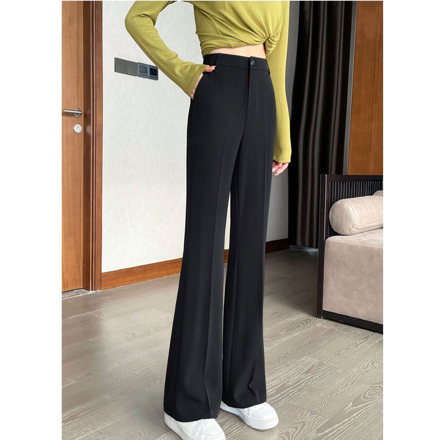 2023 Terbaru Cutbray Celana Panjang Wanita Highwaist Celana Setelan (realpict)