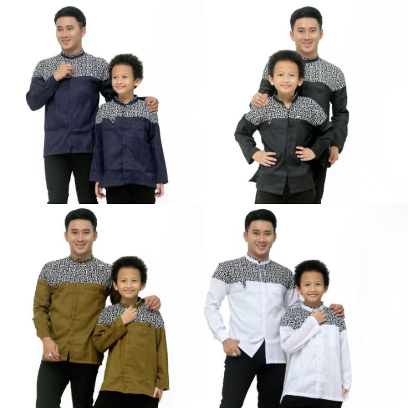 Flash Sale koko falcon koko falkon ayah anak baju lebaran couple baju idul fitri murah RNS BAJU KOKO