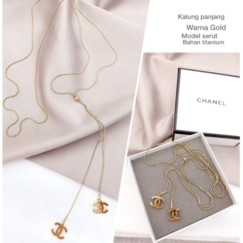 Kalung Titanium asli Premium Quality Anti karat anti alergi Stainless Steel ori 015