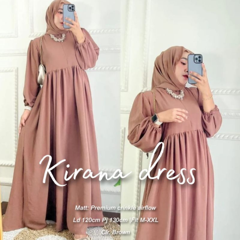 KIRANA DRESS WANITA LD 120 CM TERBARU