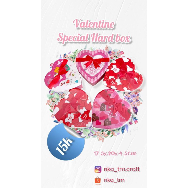 

Hard Box Heart - Box Tebal bentuk Love Hati