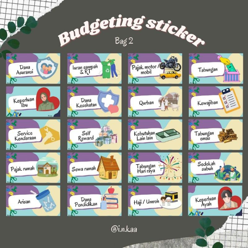 

STIKER BUDGETING | STIKER BINDER TABUNGAN | STIKER BUDGET PLANNING | STIKER DOMPET KEUANGAN