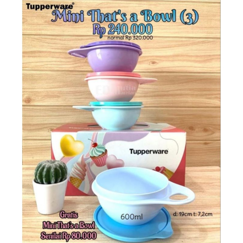 mini thats bowl tupperware