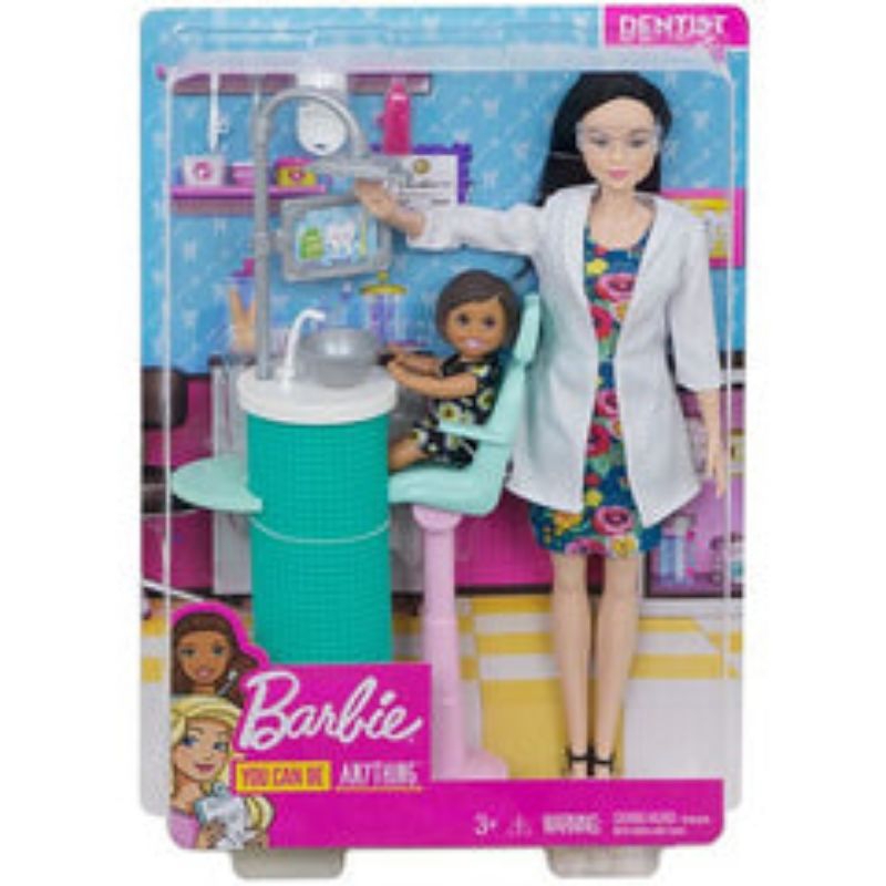 Barbie Dentist Doll Playset Dark Hair