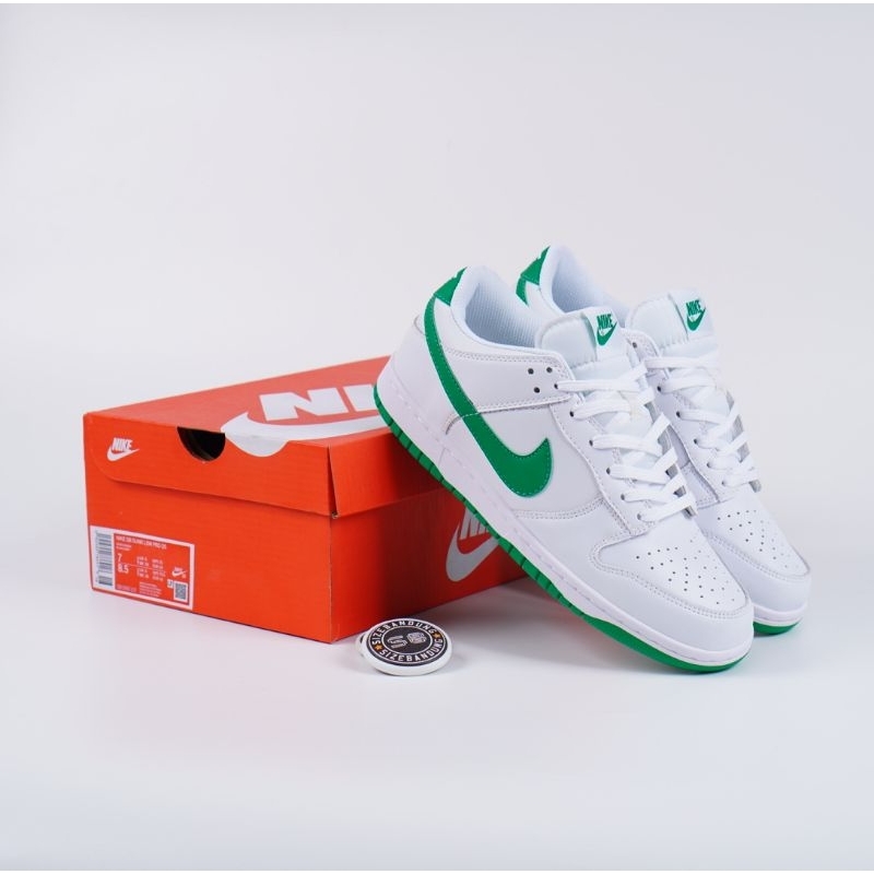 Sepatu Nik Sb Low White Green
