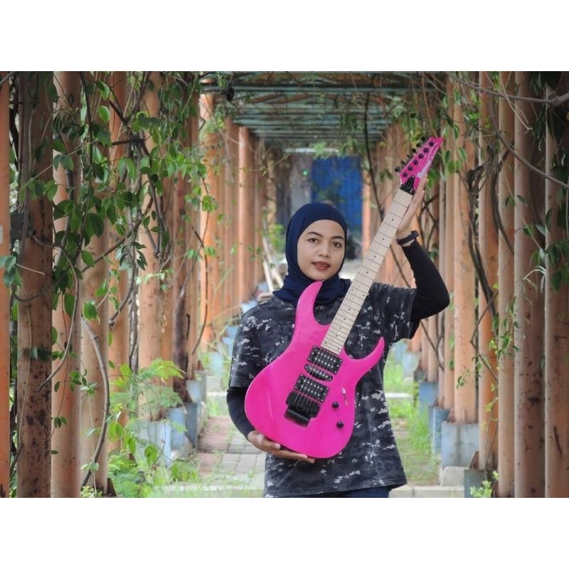JUAL GITAR ELEKTRIK IBANEZ S SERIES PINK