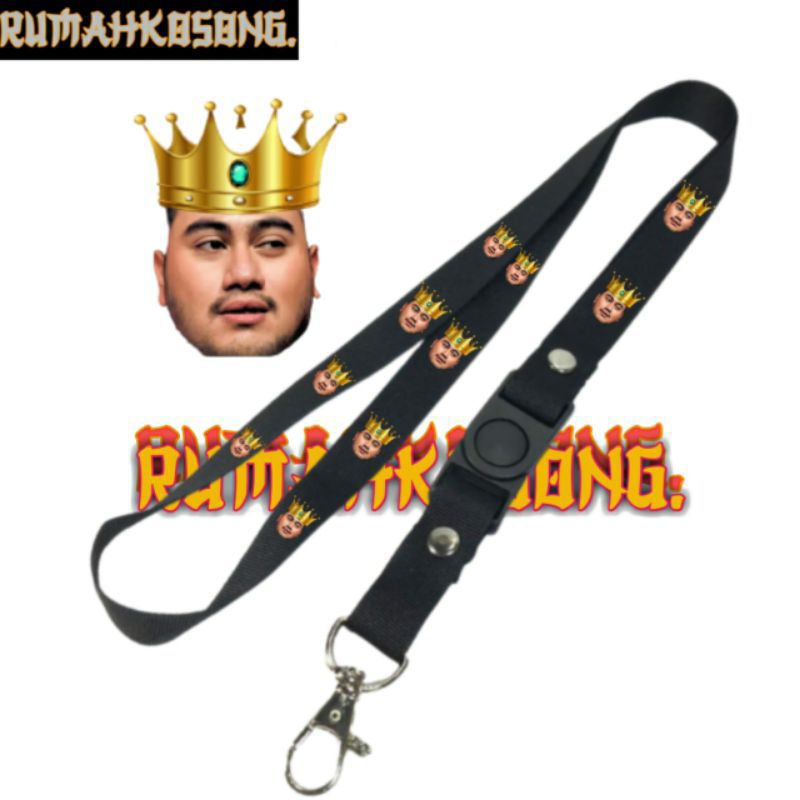

lanyard KING NASSAR / tali lanyard musik top dangdut gantungan kunci name tag id card / pods / brand lokal