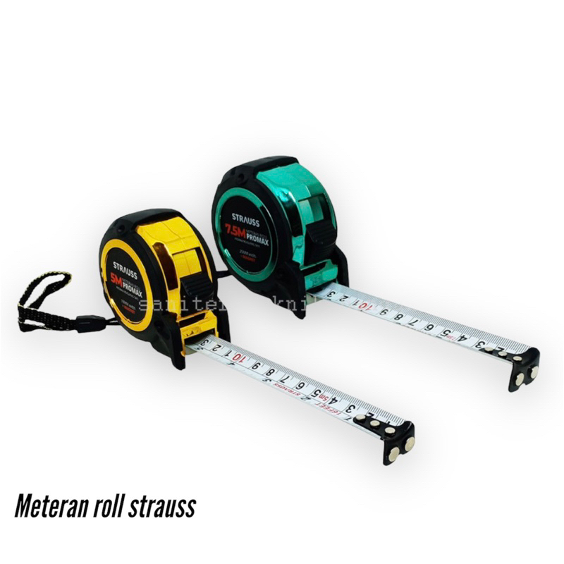 Meteran 7,5meter Strauss body karet