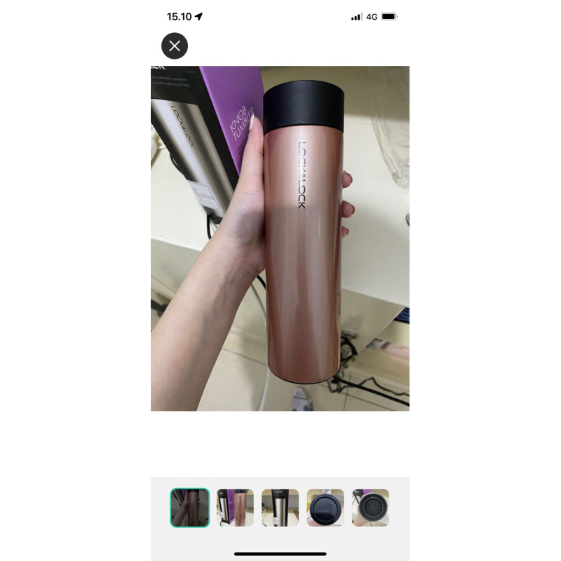 locknlock termos air minum panas dan dingin 400ml