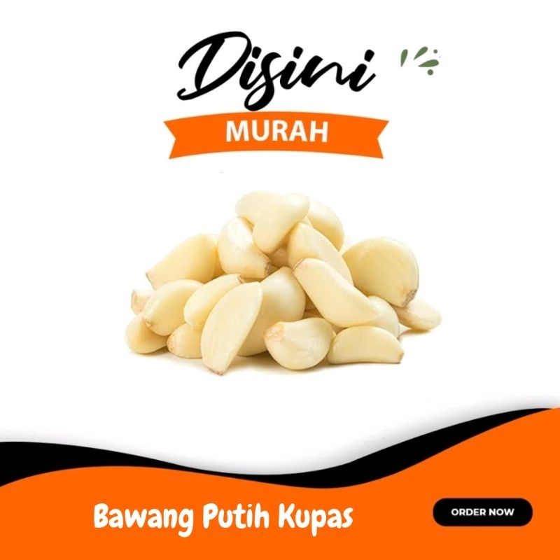 

bawang putih kupas per 100gr