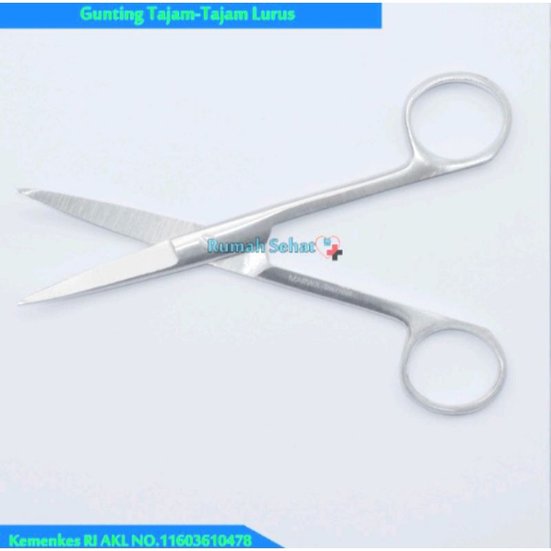 

mg Gunting Jaringan Gunting Tajam Tajam Lurus 11,5cm Gunting TaTa Lurus 14cm Marwa Operating Scissor