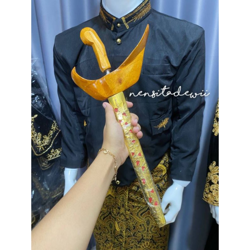 Paket Ikat Pinggang + Keris / Model Jogja &amp; Solo