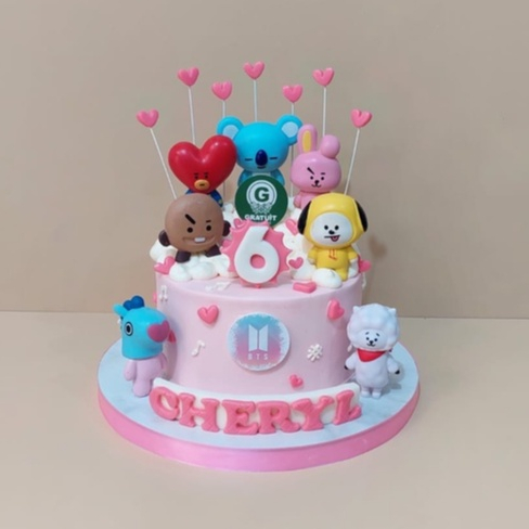 BT21 / KUE ULANG TAHUN