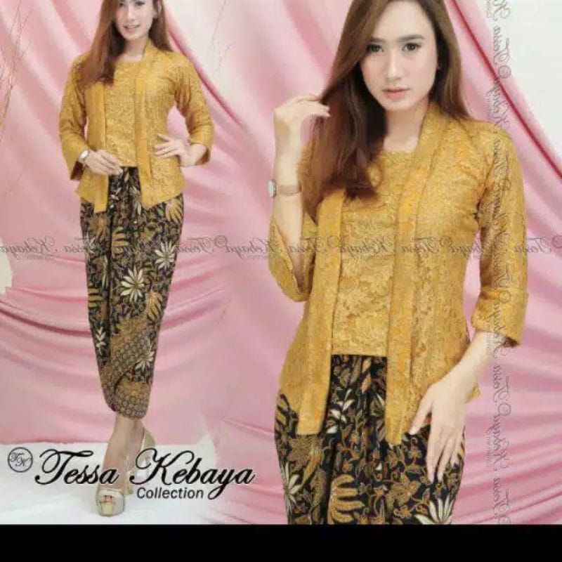 SET KEBAYA BRUKAT KEBAYA KUTUBARU SET ROK LILIT KEBAYA MODERN