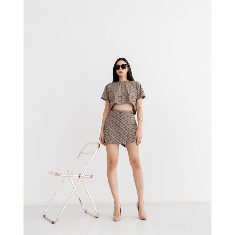 [ DEESSE ] MIRIAM TWEED KNIT SET / KOREAN TWEED/ SETELAN WANITA/ SET WANITA