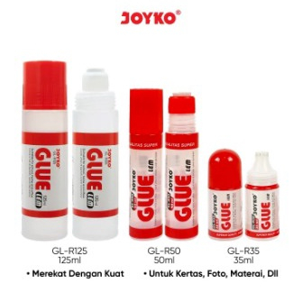 Liquid Glue Lem Kertas Cair Joyko GL-R35 ~ R125