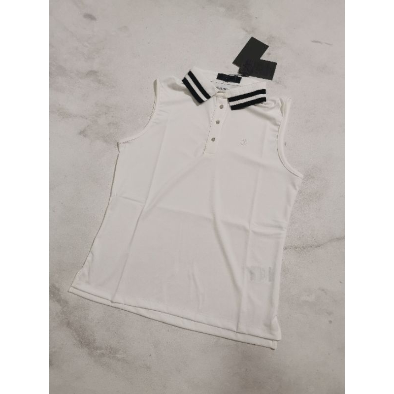 gfore g/fore sleeveless golf polo baju golf wanita