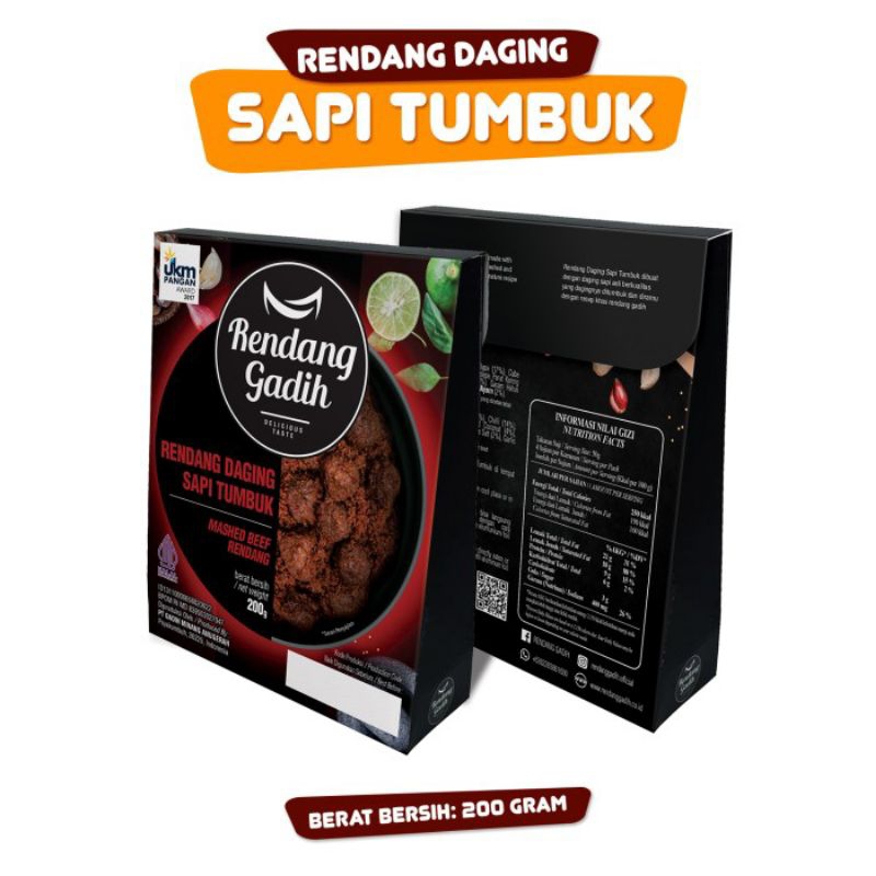 

Rendang Daging Sapi Tumbuk - Rendang Gadih