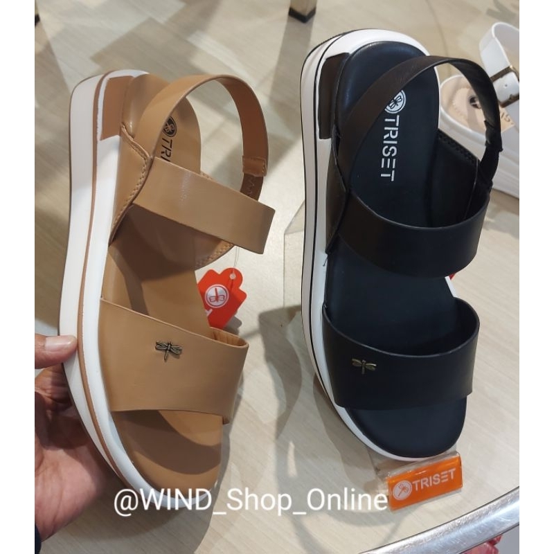 JUMBO SALE‼️ TRISET Sepatu sandal wedges wanita tali belakang 36-40