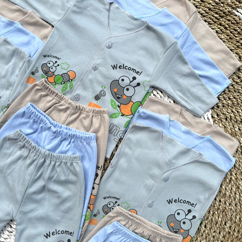 PROMO 7.7 18 PCS Paket Baju Bayi Celana Bayi Baru Lahir Celana Bayi Newborn Baju Bayi Baru Lahir Setelan Bayi Baju Pendek Bayi Hampers Lahiran Bayi Gift Lahiran Bayi DNW BABY
