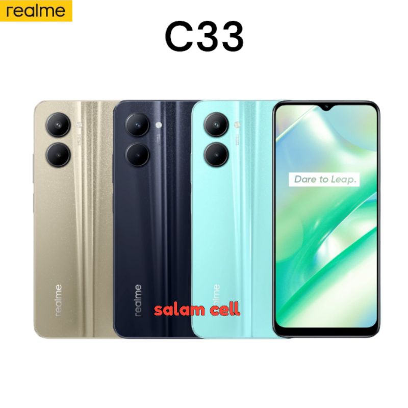 Realme C33 Ram 4+4/128GB Camera 50MP Baterai 5.000mAh Garansi Resmi