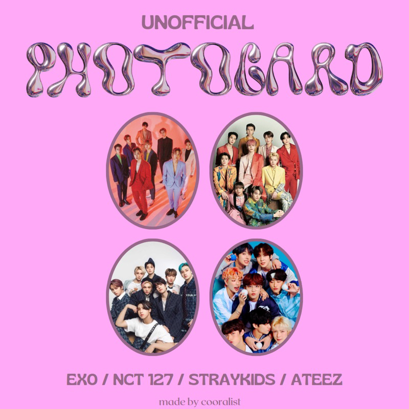 unofficial photocard member ( PC ) Exo , NCT 127 , Stray Kids , Ateez