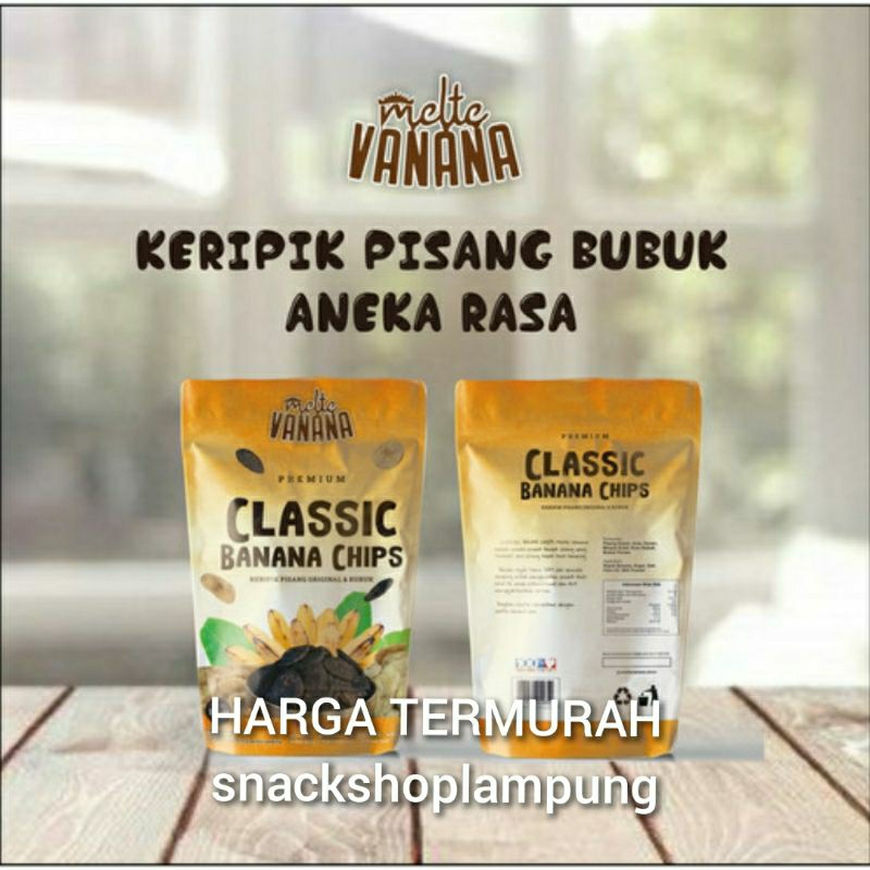 TERMURAH Keripik Pisang Bubuk Tabur Premium Melte Vanana Best seller lampung 120gr