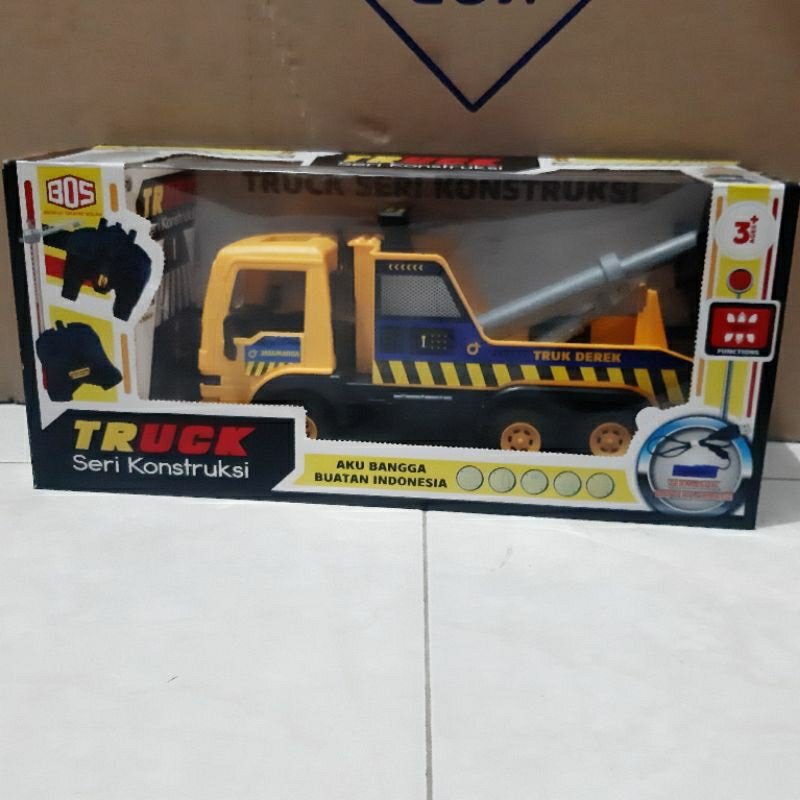 Mainan Rc Truck Towing Jumbo Anak - Mainan Remote Control Mobil Derek Besar - Kendaraan Truk Kontruk