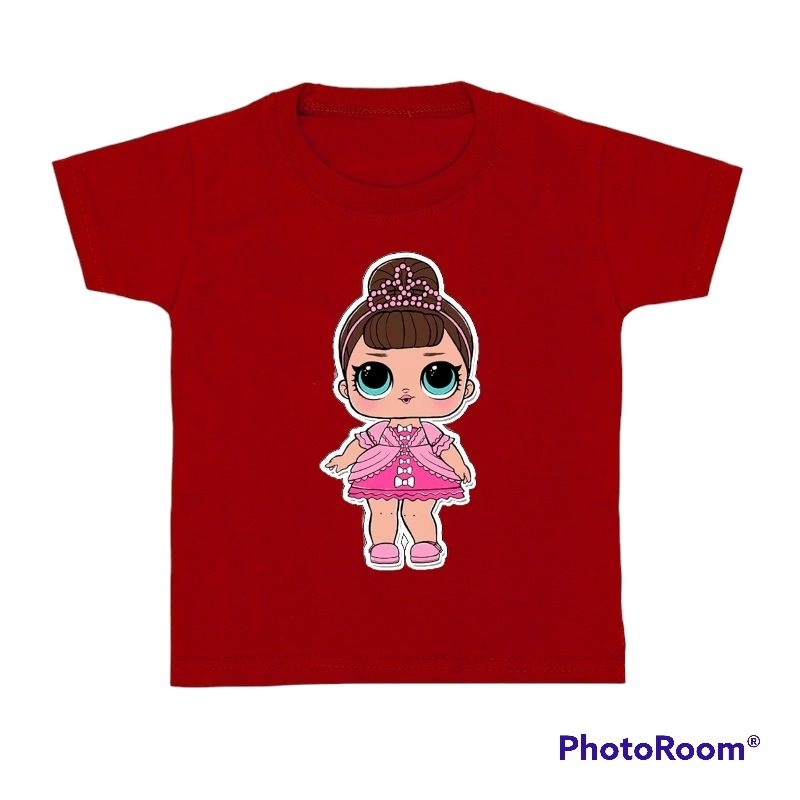 Baju kaos anak cewek 1-12tahun katun premium