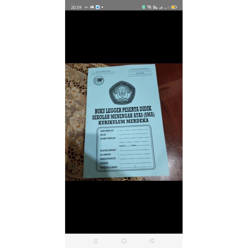 

Buku Legger peserta didik sekolah menengah atas