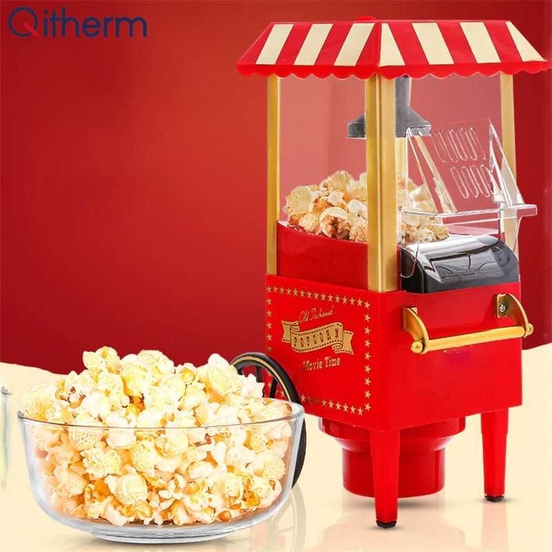 Qitherm Mesin Carnival Electric Popcorn Maker Hot Air 1200W - PM-2800