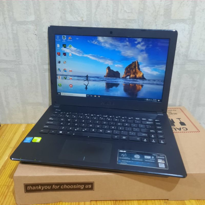 Laptop Asus A450LD Cor i5 -4210U Ram 8Gb/Ram 4Gb/HDD 500Gb Doblevga Nvdia Geforce 820M 2Gb Layar 14 inch Windows 10 Full Aplikasi siap pakai Mulus