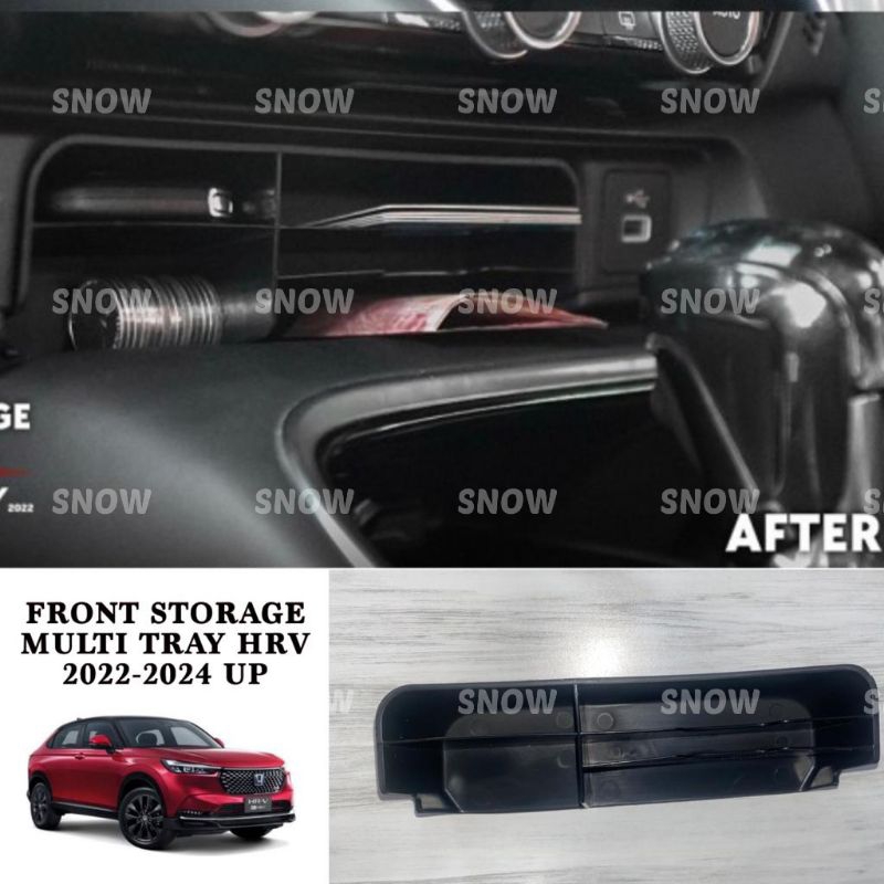 Front Storage Honda Hrv 2022 2023 2024 Multi Tray Hitam