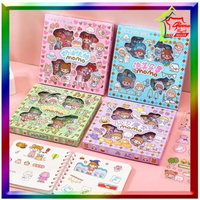 

GMW-Sticker botol minum 2D (1 Lembar) plastik anti air/Buku Diary Stiker Motif/Stiker Anti Air Botol Hp Laptop Lucu