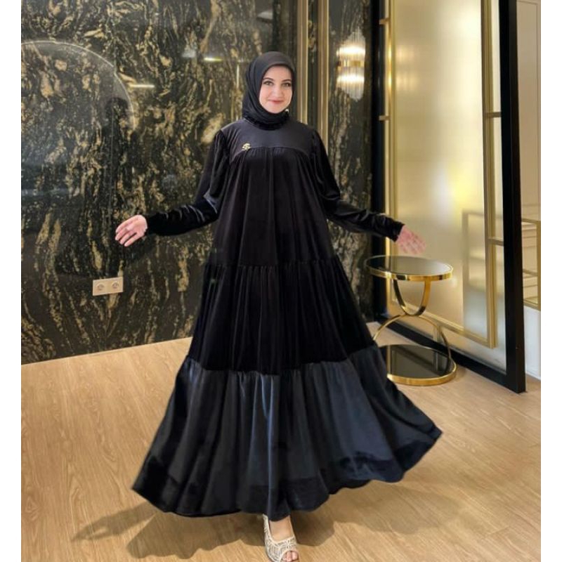 dress polos bludru Shella saukia