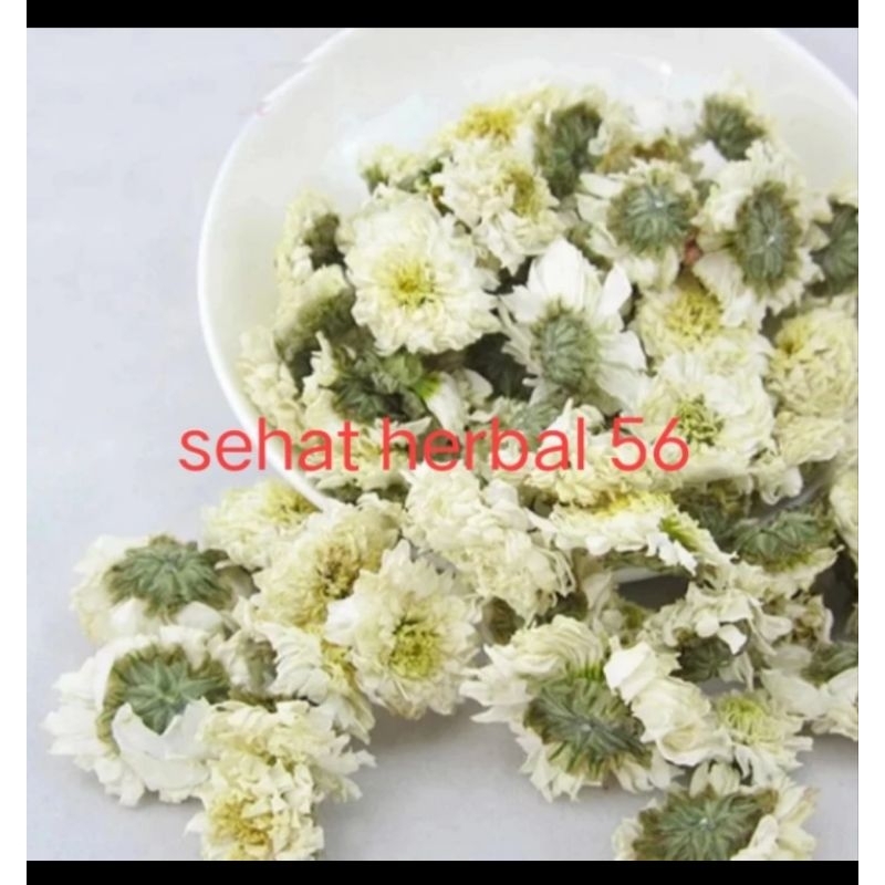 

premium white Royal chrysanthemum /Teh Bunga Krisan putih premium 50gram