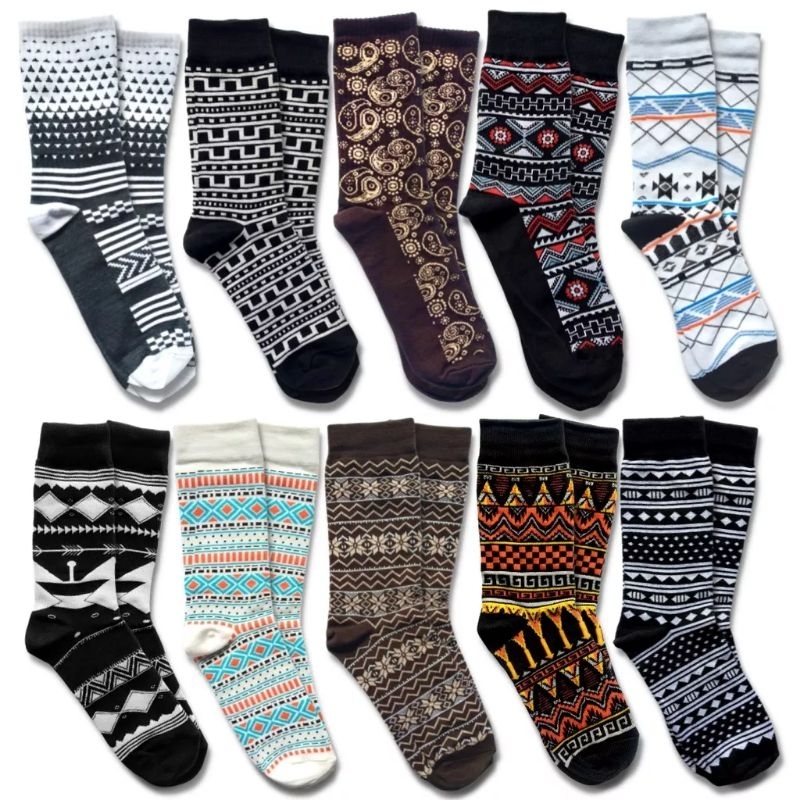 kaos kaki motif premium tebal