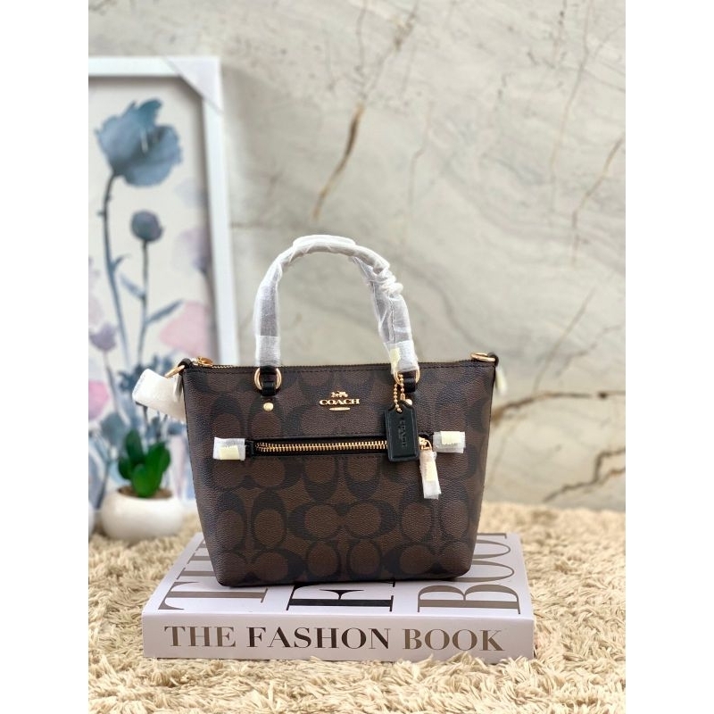 Coach Mini Gallery Crossbody bag brown black
