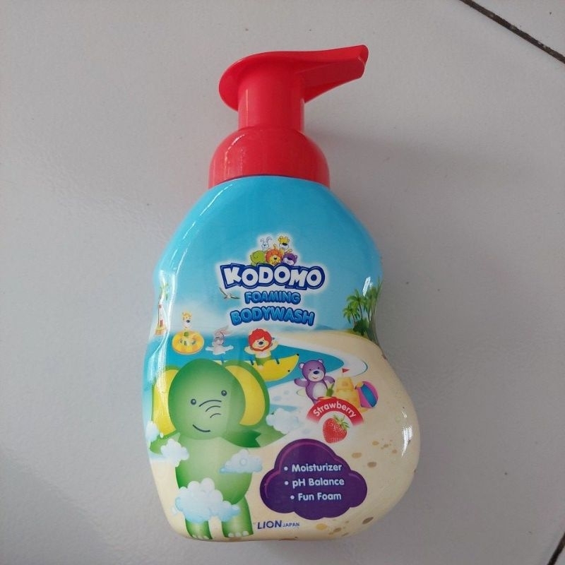 Kodomo Foaming Bodywash 250ml Orange dan Strawberry Kemasan Pump || Sabun Bayi