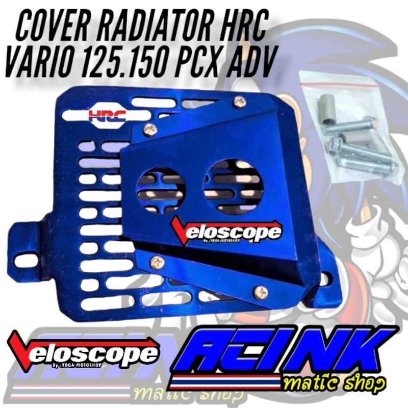 Cover radiator airscope hrc cnc vario 125 150 adv motif garis airscope