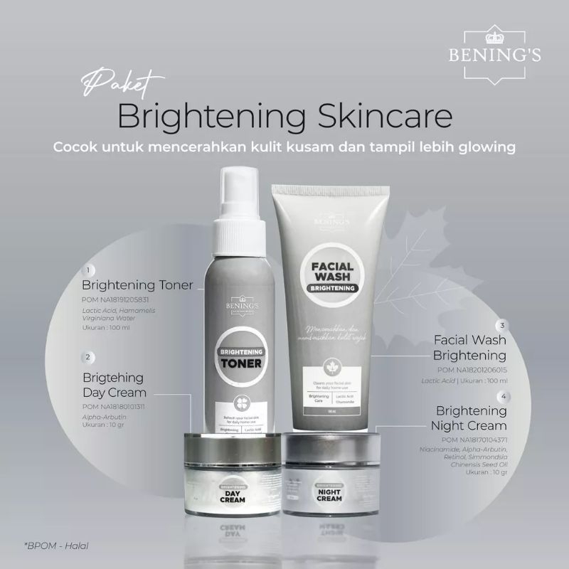 Benings Brightening Skincare