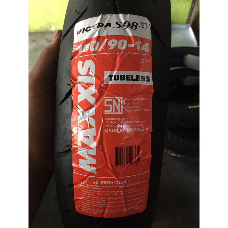 BAN LUAR MAXXIS VICTRA 100/90-14 TL