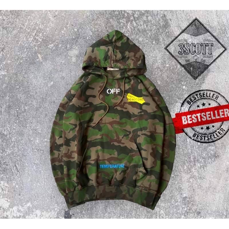 HOODIE OFF WHITE CAMO LIST YELLOW