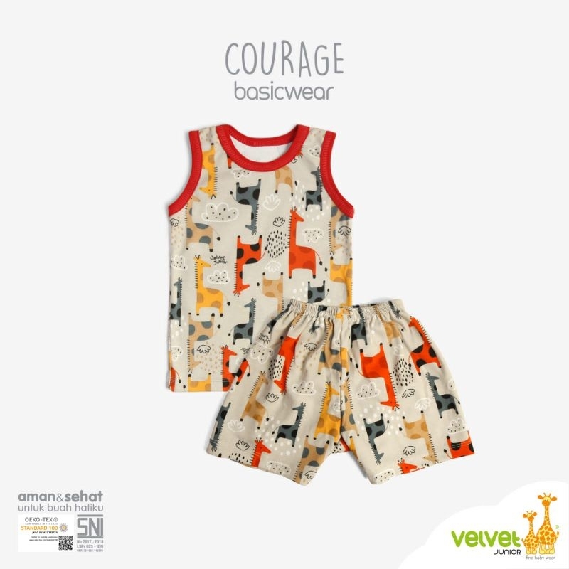 Velvet Courage Stelan Oblong Kutung 1 stel