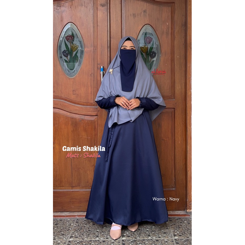 Gamis Shakila, Gamis Polos Basic by Alfaris